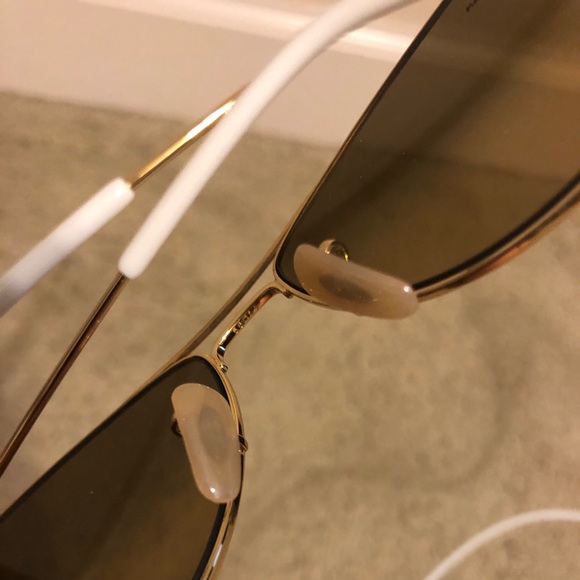 Gold framed Kids Aviator Ray Bans main image 7